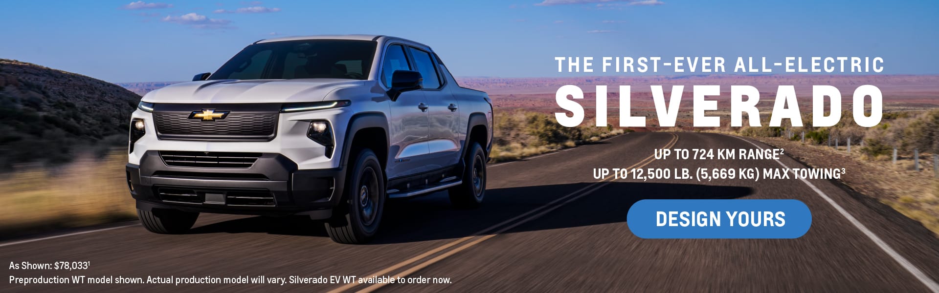 Silverado EV Landing Page Hero