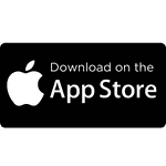 Download the app from the Apple App Store button, featuring the iconic Apple logo and clear call-to-action text.
