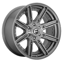 High-performance alloy wheel with a sleek gray finish and 10-spoke design, ideal for enhancing vehicle aesthetics and performance. Suitable for sports cars and aftermarket upgrades.