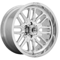 Polished chrome Fuel Off-Road wheel with a multi-spoke design, ideal for off-road vehicles and truck customization.