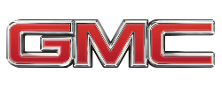GMC logo featuring bold red letters with a metallic silver outline, representing the brand's commitment to rugged vehicles and high performance.