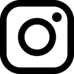 Instagram logo in a simple and modern design, featuring a camera icon within a square outline, symbolizing social media interaction and photo sharing.