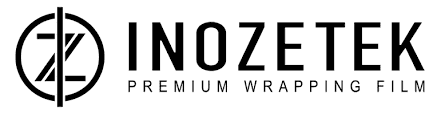 Inozetek logo featuring the brand name and tagline "Premium Wrapping Film," designed for high-quality vehicle wrapping and customization.