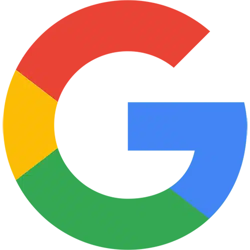 Google logo with a colorful design featuring red, yellow, green, and blue elements, symbolizing the brand's identity and digital innovation.