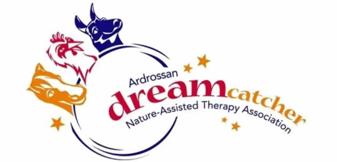 Logo of Ardrossan Dreamcatcher Nature-Assisted Therapy Association featuring stylized animal heads, representing a focus on nature-assisted therapy.